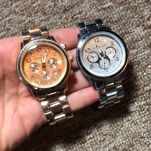 Gold and silver Michael Kors watches